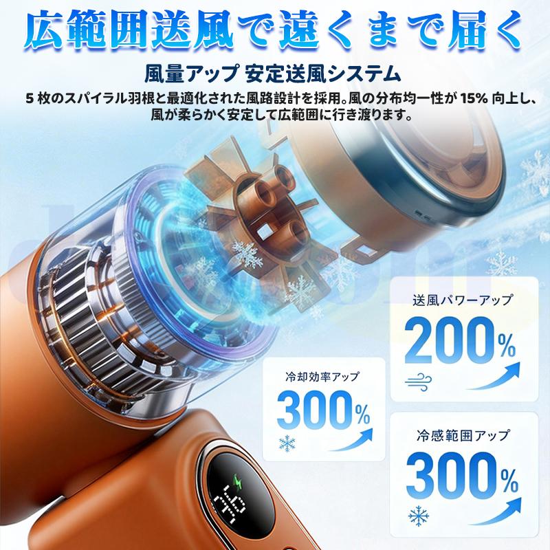 2026最新 ハンディファン 冷却プレート付き 日傘 クリップ USB充電