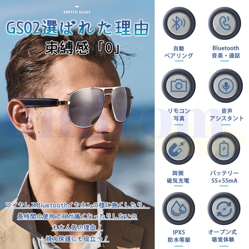 2026新世代！スマートグラス メガネ骨伝導 マイク内蔵 AIワイヤレス