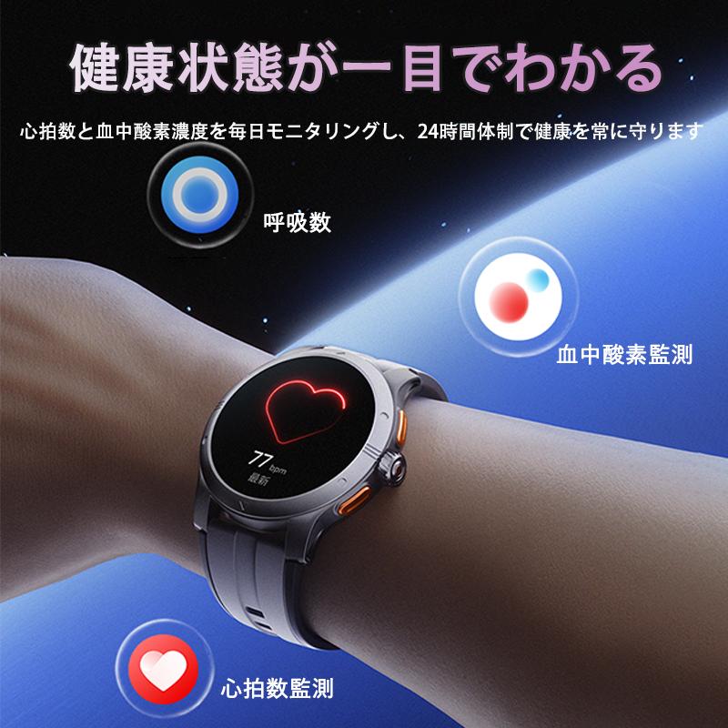 スマートウォッチ　心拍数 血圧 血中酸素 睡眠モニタリング スポーツモード 2026最新登場 スマートウォッチ 心拍数 血中酸素 24時間健康管理 超薄