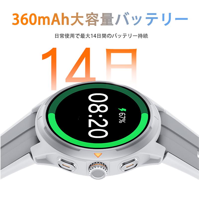 スマートウォッチ 血圧測定 糖値評価 スポーツウォッチ 通話機能付き
