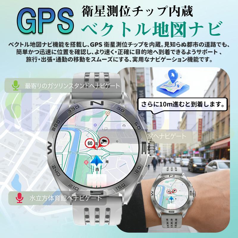 スマートウォッチ bluetooth5.3通話機能 心拍数 血中酸素 音楽保存 