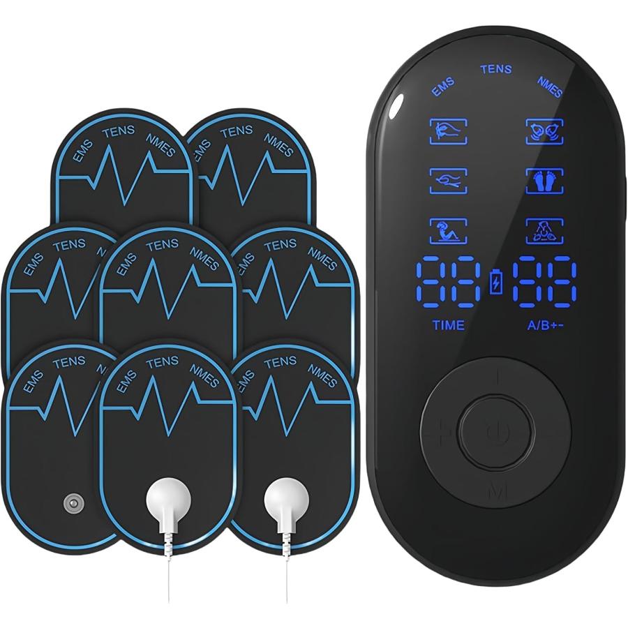 Shapetron 2 電気筋肉刺激器 マッサージ器 低周波治療器 ems パッド付き 充電式 全身筋肉刺激 30