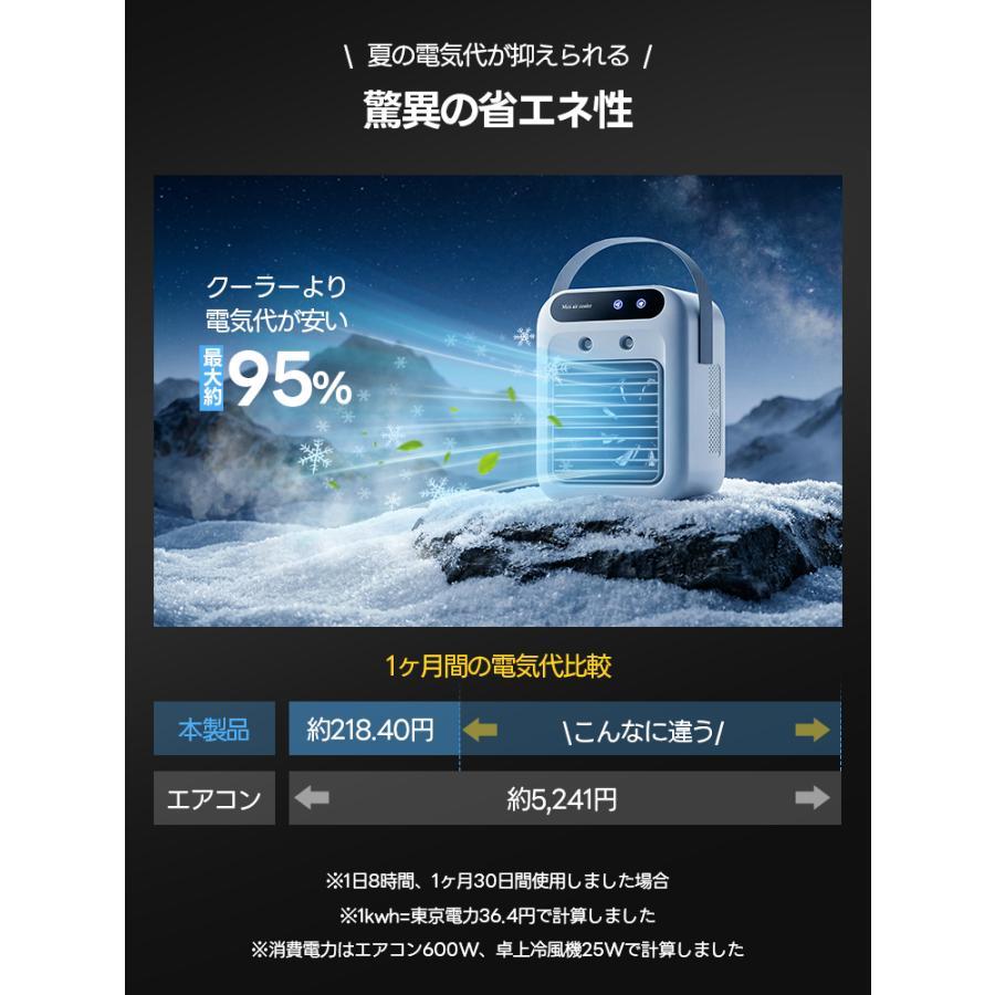 2026年進化版 冷風機 卓上 -18℃強力冷風 冷風扇 卓上クーラー 小型