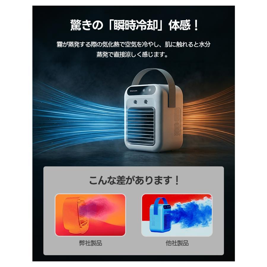 2026年進化版 冷風機 卓上 -18℃強力冷風 冷風扇 卓上クーラー 小型
