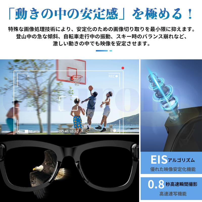 新世代！スマートグラス Bluetooth5.3 メガネ骨伝導 マイク内蔵 AI