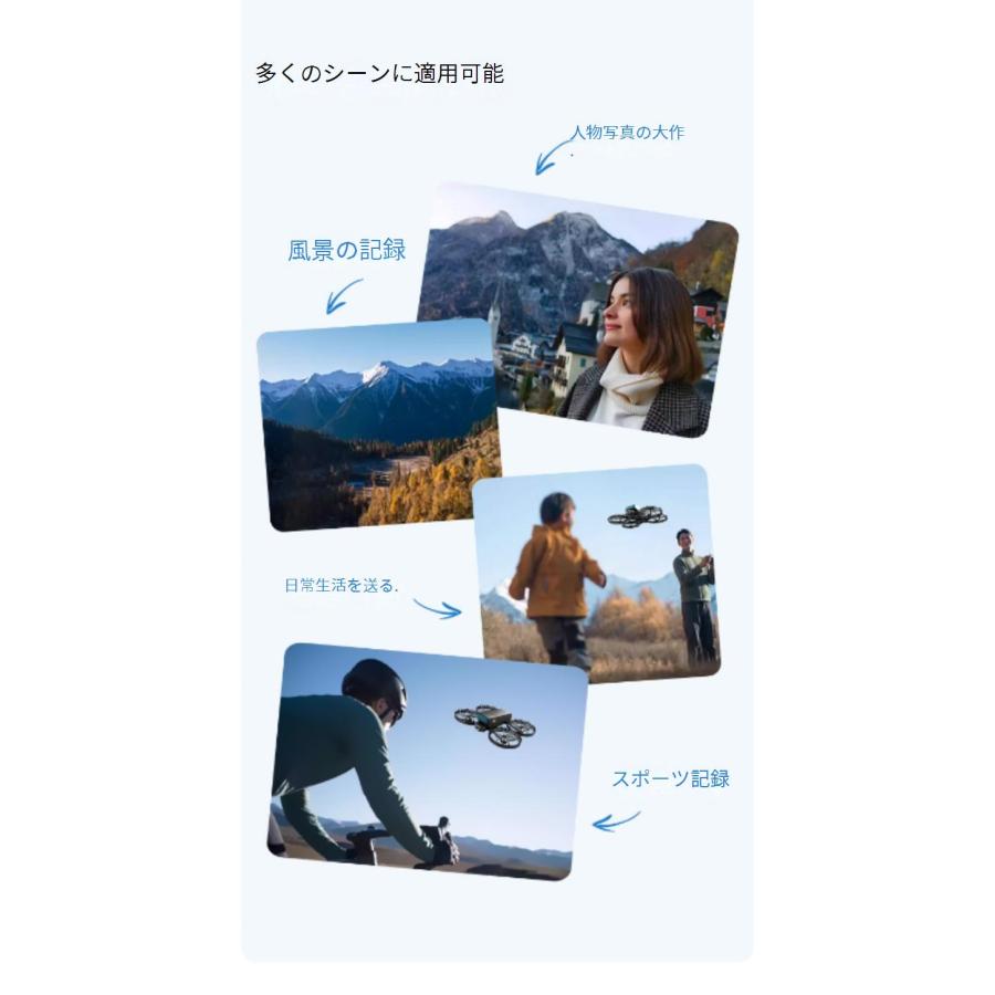 ドローン カメラ付き GPS 全面的な障害回避 小型 折りたたみ可能 HDR