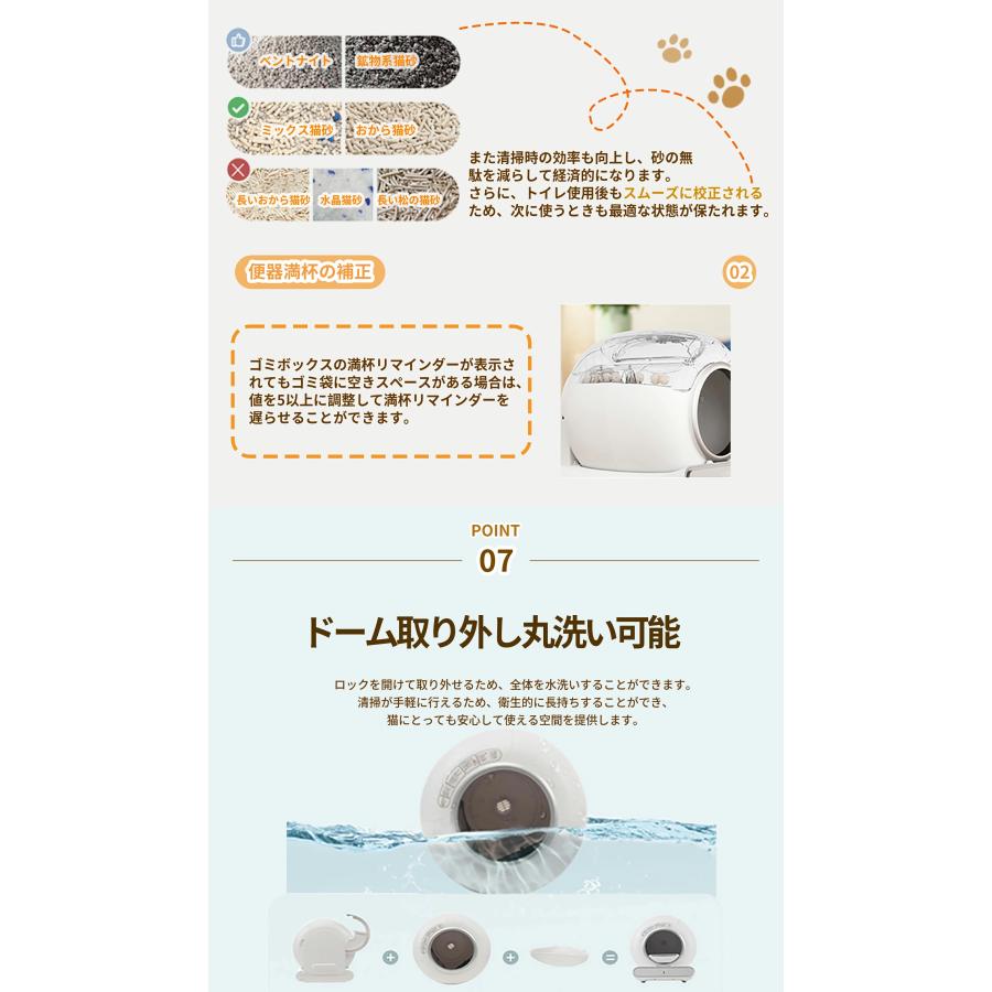 自動猫トイレ 65L大容量 全自動 消臭 重量センサー お手入れ簡単