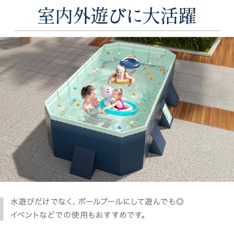 プール ビニールプール 1.6-3.0m 水遊び フレームプール 加厚プール ベビー 折り畳み式 大型 中型 折りたたみ 収納簡単 設置簡単 空気入れ不要 家庭用 | ブランド登録なし | 09