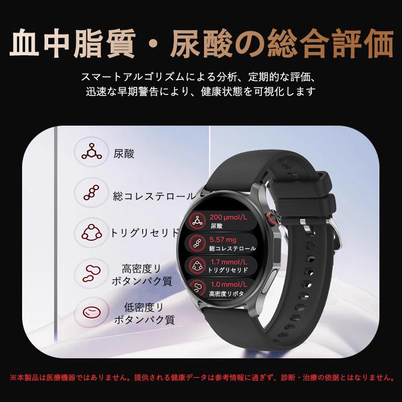 健康管理・計測計 mori.books 2026最新 スマートウォッチ 正規品 血液成分分析 日本製センサー 24