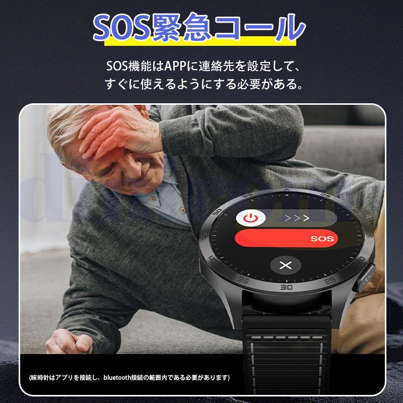 即納 スマートウォッチ 医療レベル健康-「血中脂質 尿酸 体組成」 ECG心電図 体温 血圧測定 通話機能付き 心拍数 血中酸素 睡眠管理 日本製センサー 爆買の画像