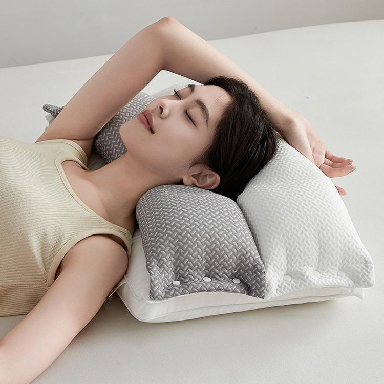 枕 マクラ いびき 快眠枕 頸椎枕 肩こり 首こり ストレートネック 頭痛 寝返り 高め 低め 仰向け 横向き 痛み 解消 調整可 取り外し ...
