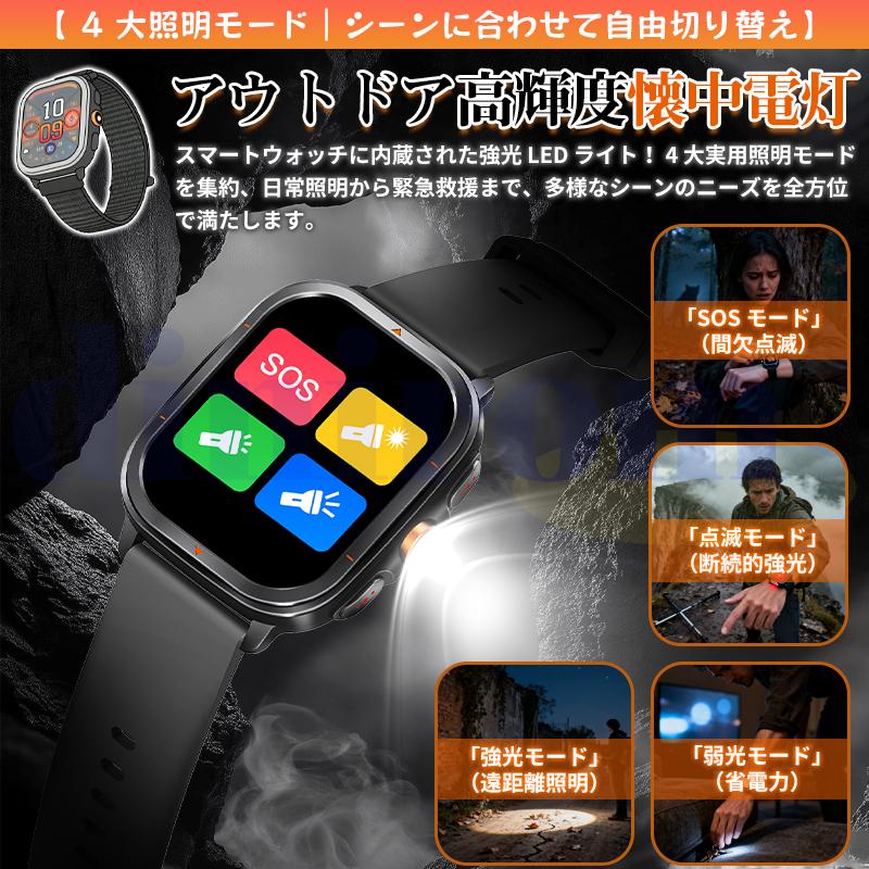 スマートウォッチ　未使用 マートウォッチ レディース 日本製センサー 通話機能 1.75インチ大画面