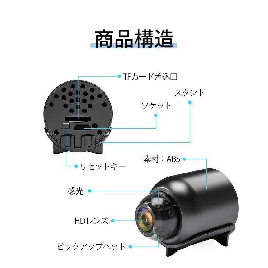 遠隔確認機能付き スマート 防犯カメラ WiFi 電池付き 監視カメラ MINI