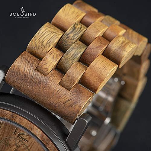 BOBO BIRD メンズ 竹 木製腕時計 日本製 クオーツ 竹製 腕時計 軽量 カジュアル 人気な天然木 竹製腕時計 贈り物 お土産｜newusedstore｜04