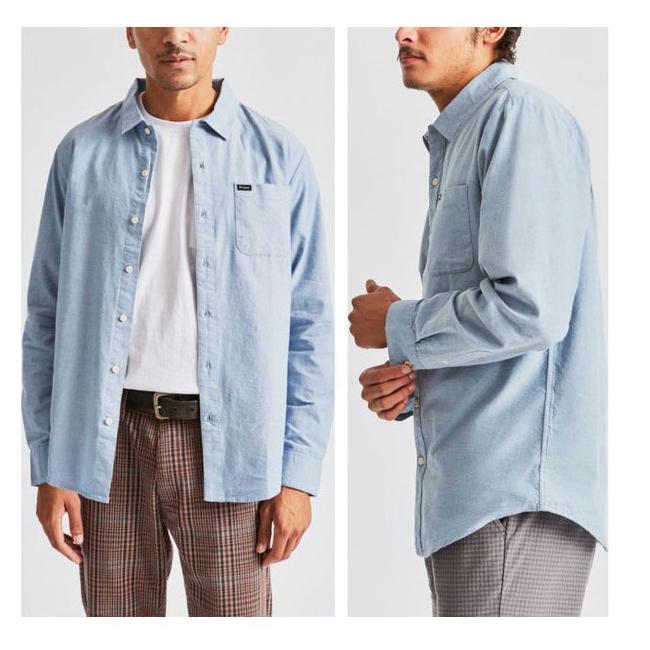 BRIXTON】ブリクストン CHARTER OXFORD L/S WVN シャツ 長袖