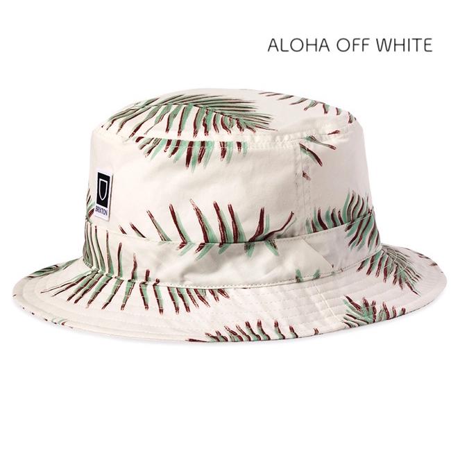 【BRIXTON】ブリクストン BETA PACKABLE BUCKET HAT バケットハット 帽子 スケート ストリート ロゴ [ALOHA OFF WHITE,ALOHA RED]｜newvillage｜03