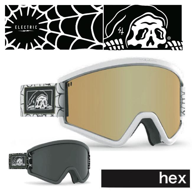24 エレクトリック HEX LURKING CLASS WHITE ゴーグル Electric x Lurking Class by Sketchy Tank Hex White Snowboard