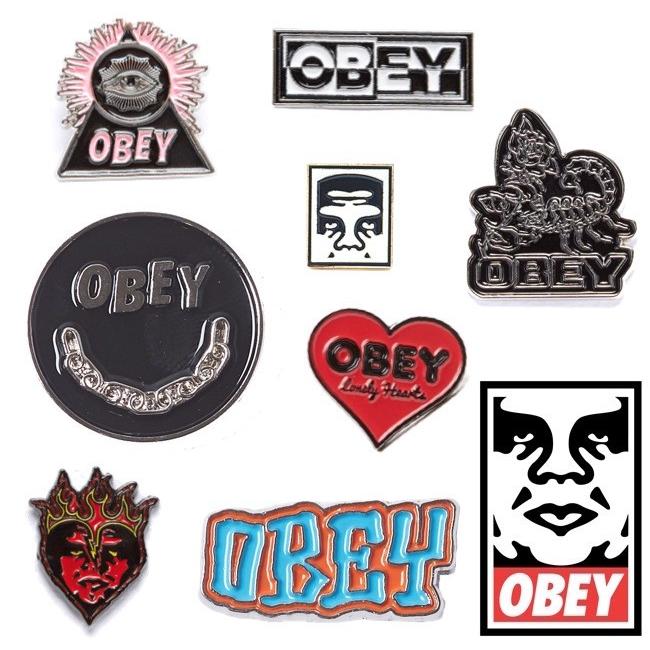 Obey オベイ Pin ピン バッチ 小物 アクセサリー 雑貨 Skate スケート ストリート ロゴ Obey18 Spring05 ニュービレッジ 通販 Yahoo ショッピング