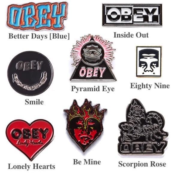 Obey オベイ Pin ピン バッチ 小物 アクセサリー 雑貨 Skate スケート ストリート ロゴ Obey18 Spring05 ニュービレッジ 通販 Yahoo ショッピング