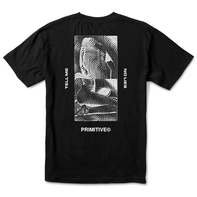 【PRIMITIVE】プリミティブ Optical Tee BLACK WHITE Tシャツ 半袖 BLACK スケートボード スケボー SKATE アパレル ストリート｜newvillage｜05