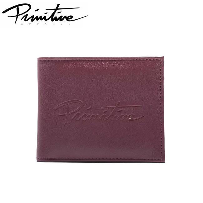 【PRIMITIVE】プリミティブ Nuevo Bi-Fold Wallet 財布 お札入れ アウトドア スケートボード ストリート BURGUNDY｜newvillage