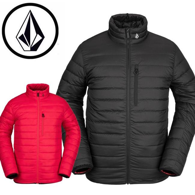 【VOLCOM】ボルコム Puff Puff Give Jacket ジャケット ダウン アウター 防寒 スノーボード スポーツ アウトドア ロゴ 厚手 中綿 メンズ [BLACK，RED]
