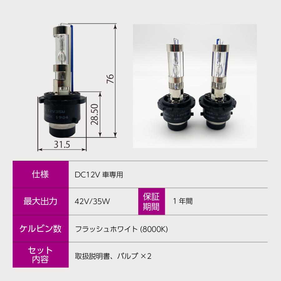 GRX-66　D4 R/S共通 HIDバルブ DC12V車専用 8000K　GraphicRay グラフィックレイ｜newway｜06