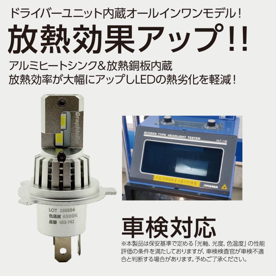 axs（アークス） GraphicRay LED H4ヘッドランプバルブ 極ホワイト発光