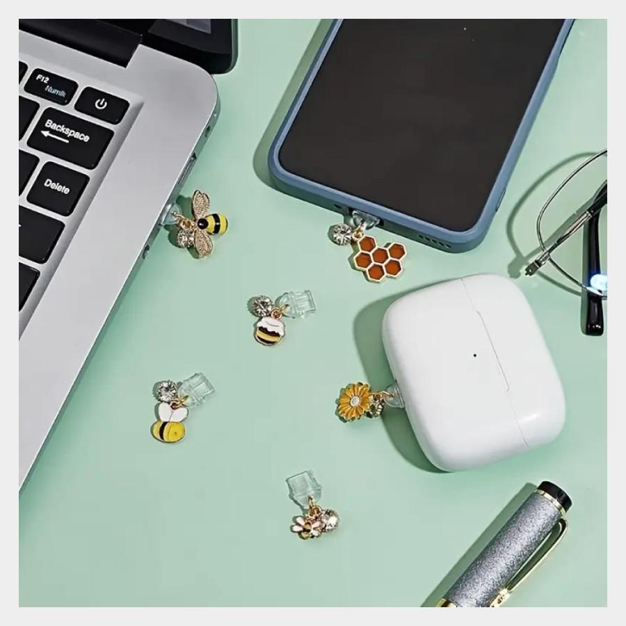 スマホ アクセサリー チャーム ダストプラグ コネクタ 充電ポート 防塵