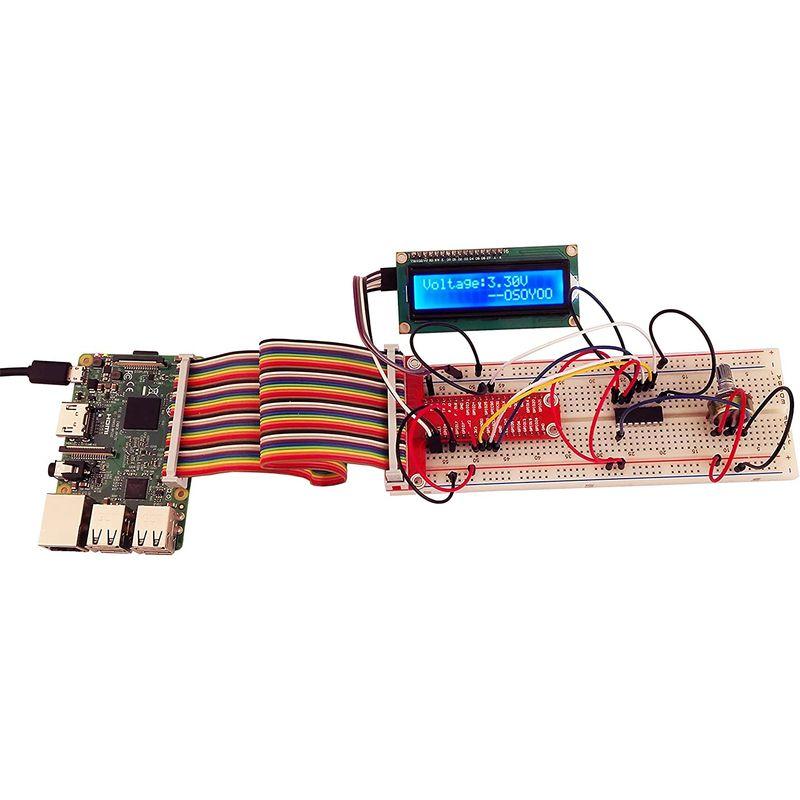 OSOYOO(オソヨー) Raspberry Pi 学ぶ電子工作キット 初心者演習用パーツセット ラズパイ11実例 回路配線図とサンプルスケ