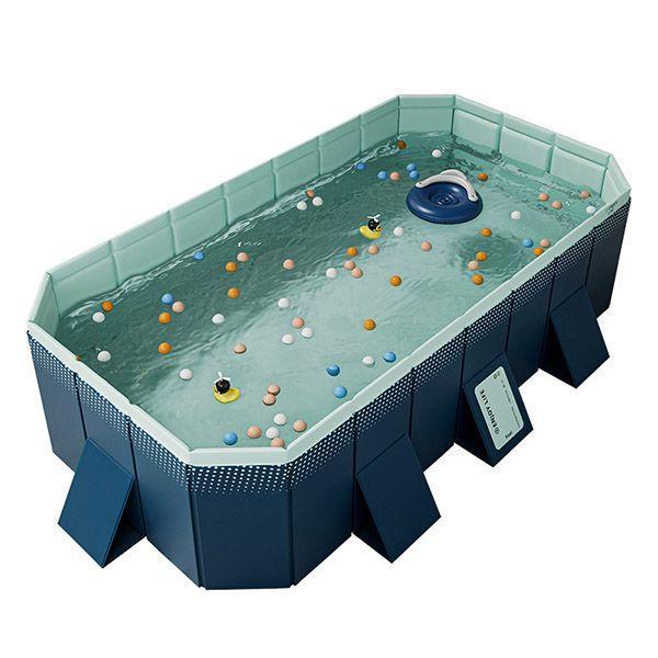 ビニールプール 空気入れ不要 大型 中型 長方形 水遊び プール