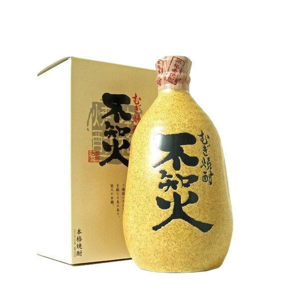 不知火 麦焼酎 陶器壺入り 720ml ギフト 贈り物 お歳暮 お年賀 : 世界
