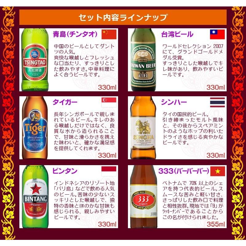 送料無料　海外ビール6本飲み比べセット　アジアンカンフービールセット｜newyork19892005｜05