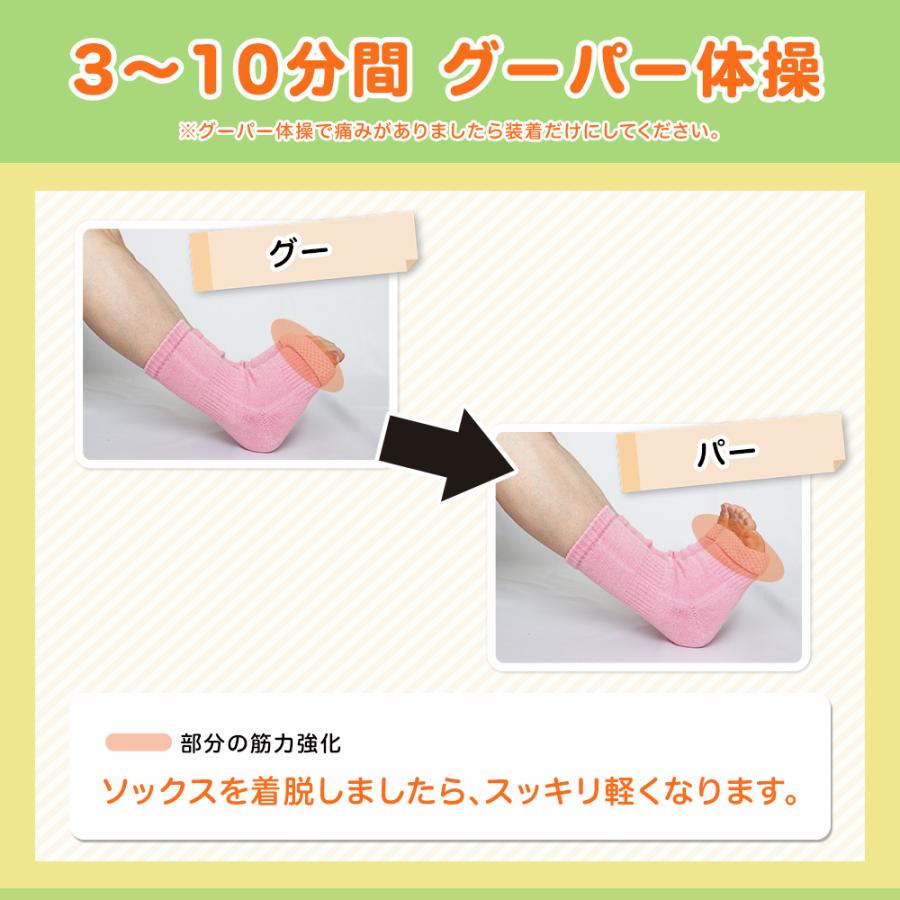 浮腫み　靴下　グーパー体操スッキリ　高齢者靴下　浮腫　解消器具　足の甲むくみ　酷い　ひどい　脚のむくみ対策　 治る！グーパーソックス |  | 03