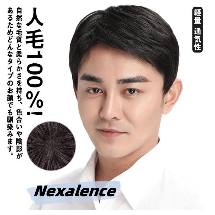 人毛100％! ウイッグ メンズ フルウィッグ 男性 かつら 自然