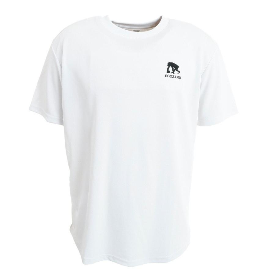 STONE  Tシャツ 白 L EGOZARU）エゴザル ソリッドバックプリントTシャツ