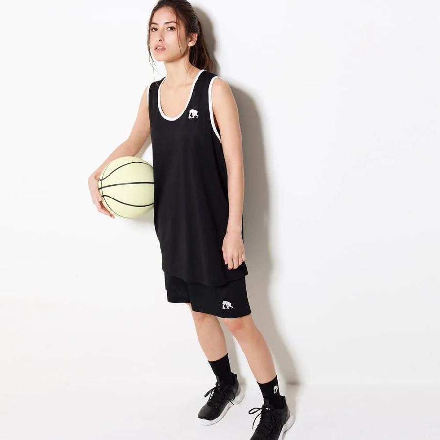 新品未使用品　エゴザル　Tシャツ　バスパン　Ｌ　黒　赤　バスケ　セットアップ EGOZARU）エゴザル リバーシブルメッシュタンクトッ プ