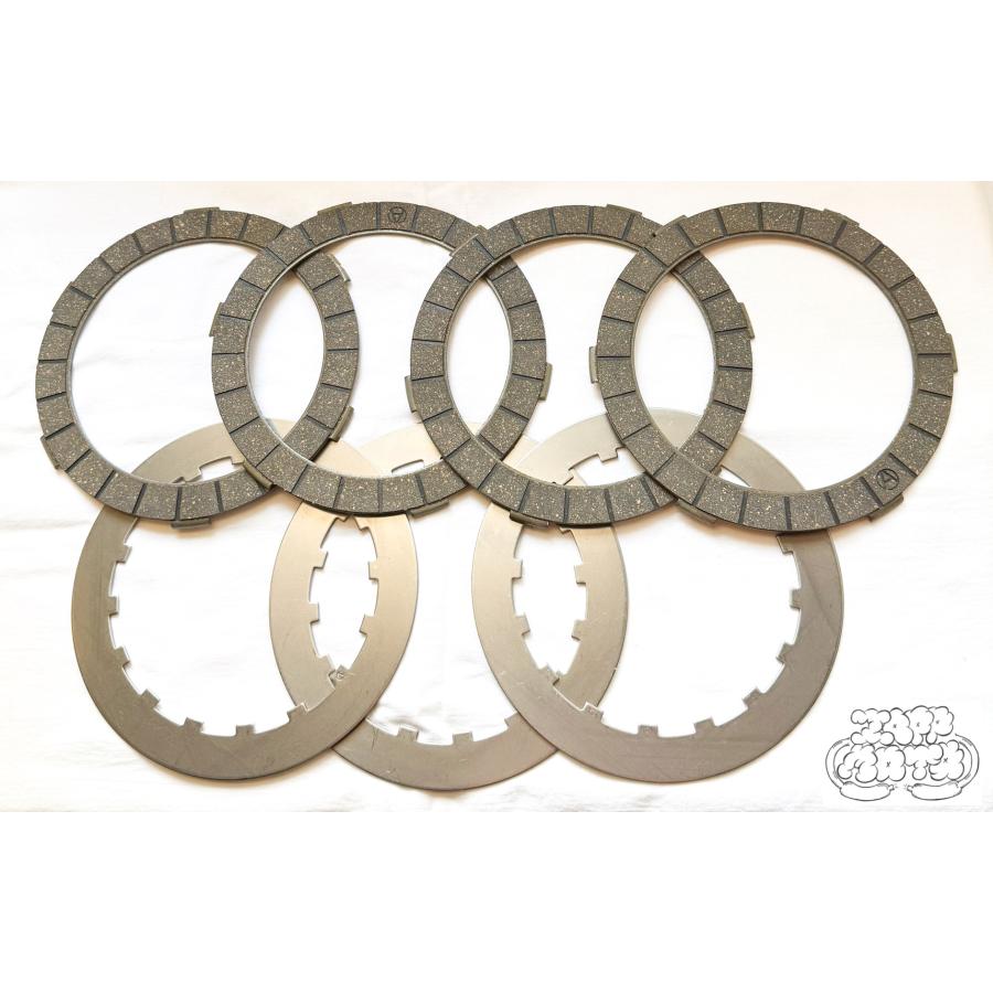 W1 W1S W1SA W3 クラッチフリクションプレート4枚 スチールプレート3枚