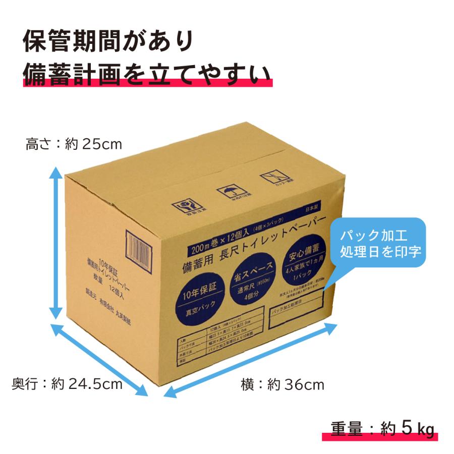 10年保証 備蓄用トイレットペーパー 備蓄 真空パック 災害 被災 長期保存 |  | 03