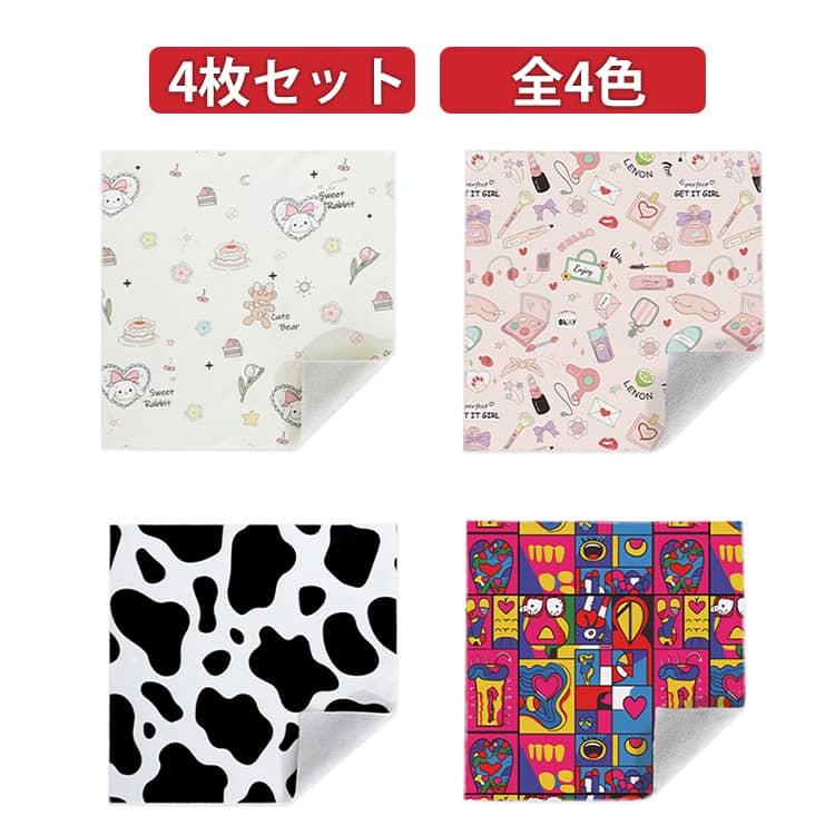 マジッククリーナークロス 4枚セット 魔法の吸着クロス カメラ保護 全4