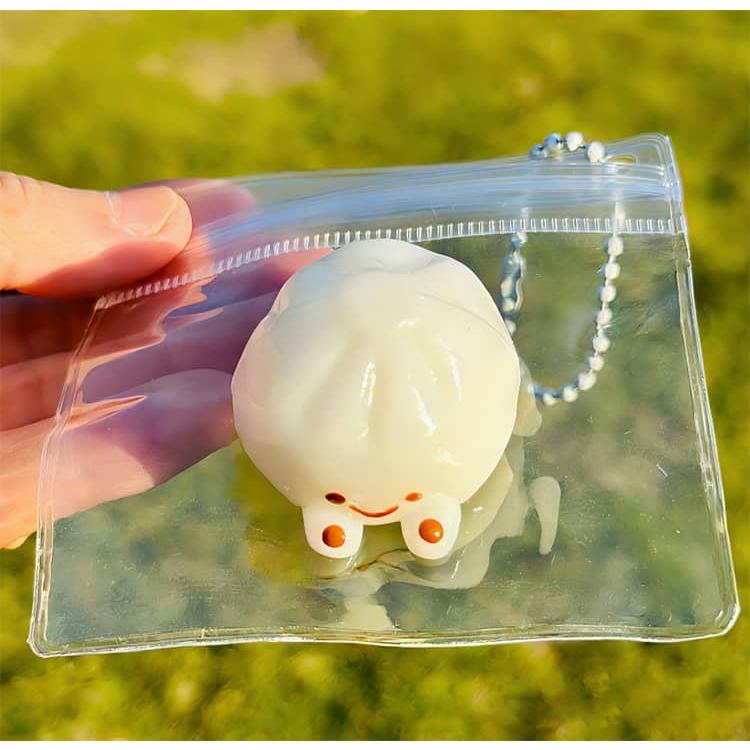 袋のまま キーホルダー ふわとろ 水感スクイーズ ミニサイズ いちご 高