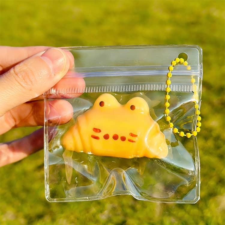 袋のまま キーホルダー ふわとろ 水感スクイーズ ミニサイズ いちご 高