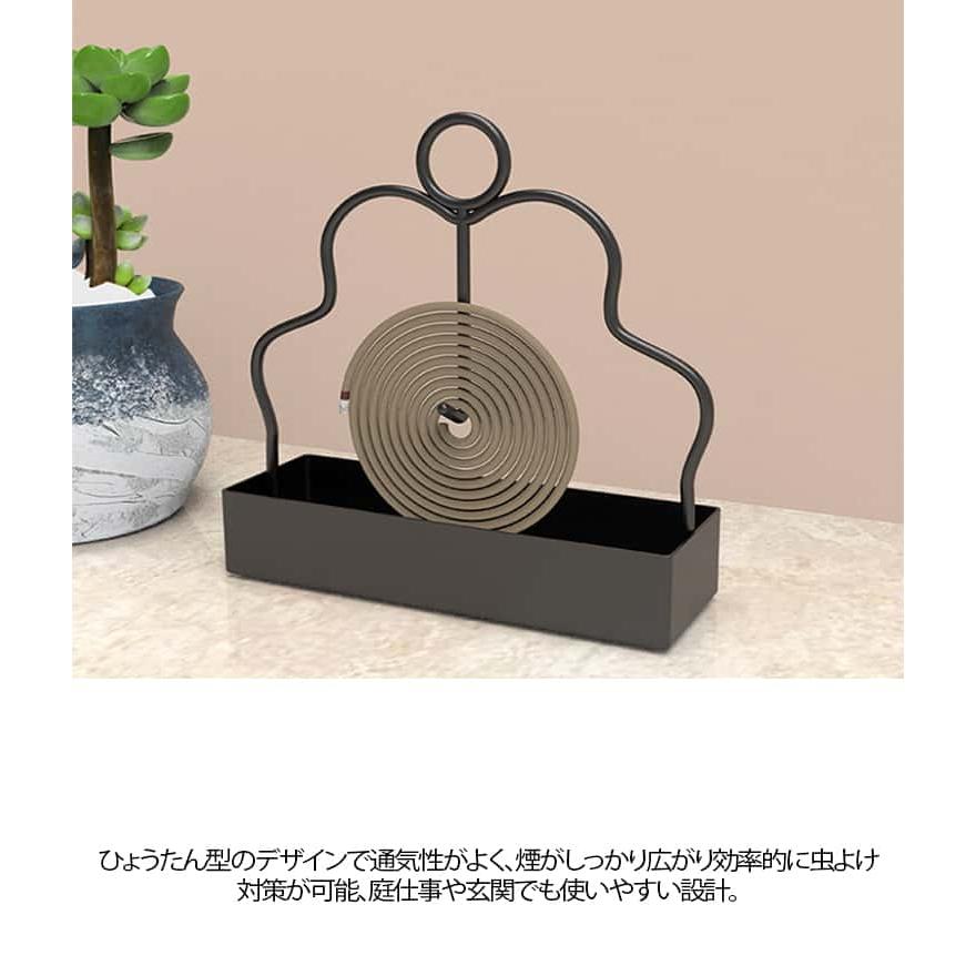 2個セット 蚊取り線香ホルダー ベランダ 吊り下げ式 置き型 蚊遣り器