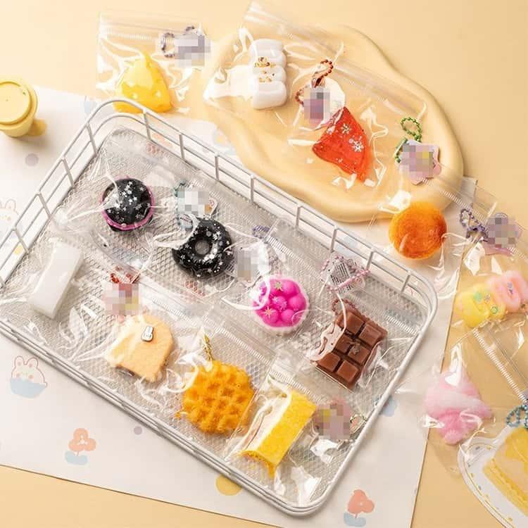 ミニスクイーズ チョコ キーホルダー ミニサイズ 食べ物 スクイーズ