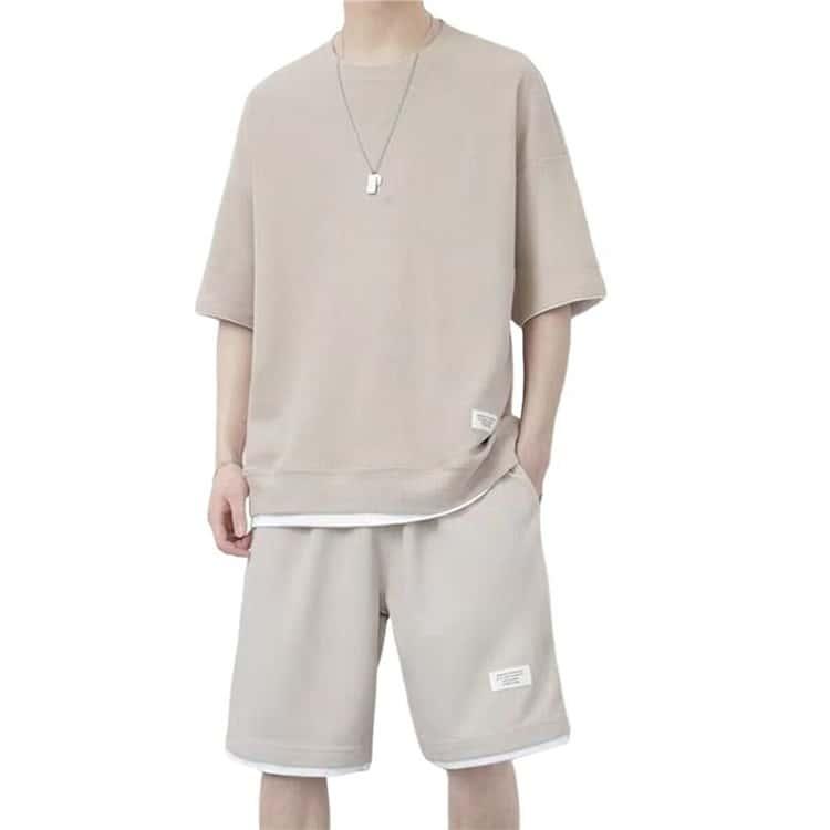 部屋着 夏服 2点セット ハーフパンツ 男性 セットアップ メンズ 散歩