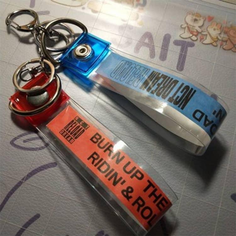 ストラップ グッズ キーホルダー 銀テープ ライブ 2本セット 推し色