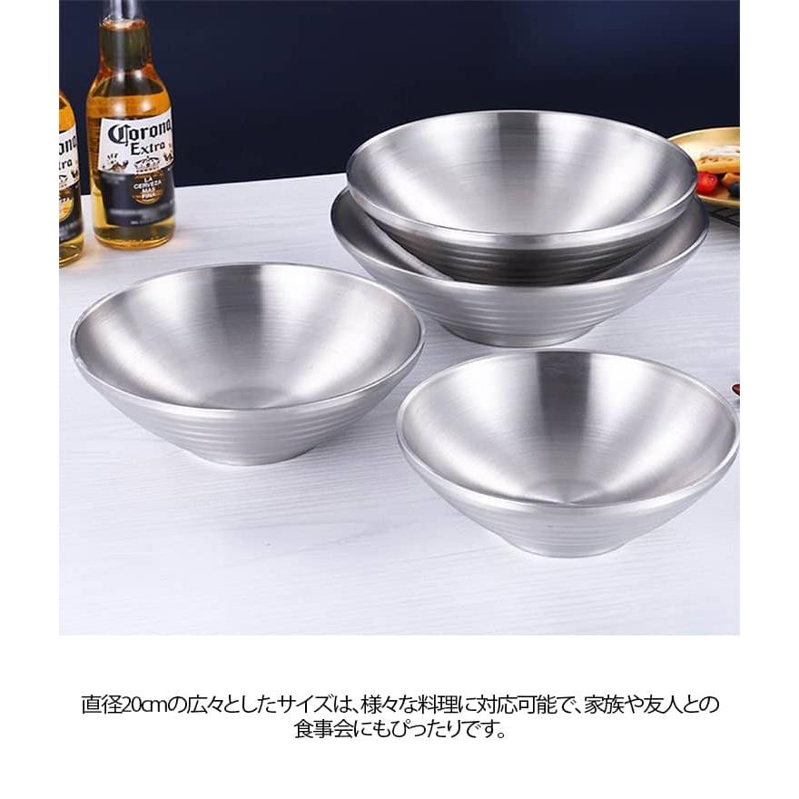 ステンレス 韓国 冷麺器 どんぶり 真空冷麺器 2点セット 冷麺容器 二重