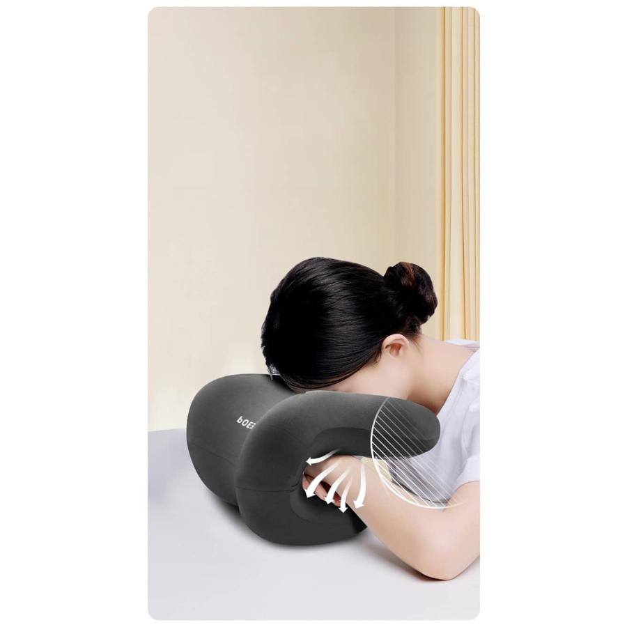 【新品未使用】快眠×巻き肩ケア ヘッドレストピロー ヘッドレスト お昼寝枕 チェア 首枕 ヘッドサポート デスクピロー