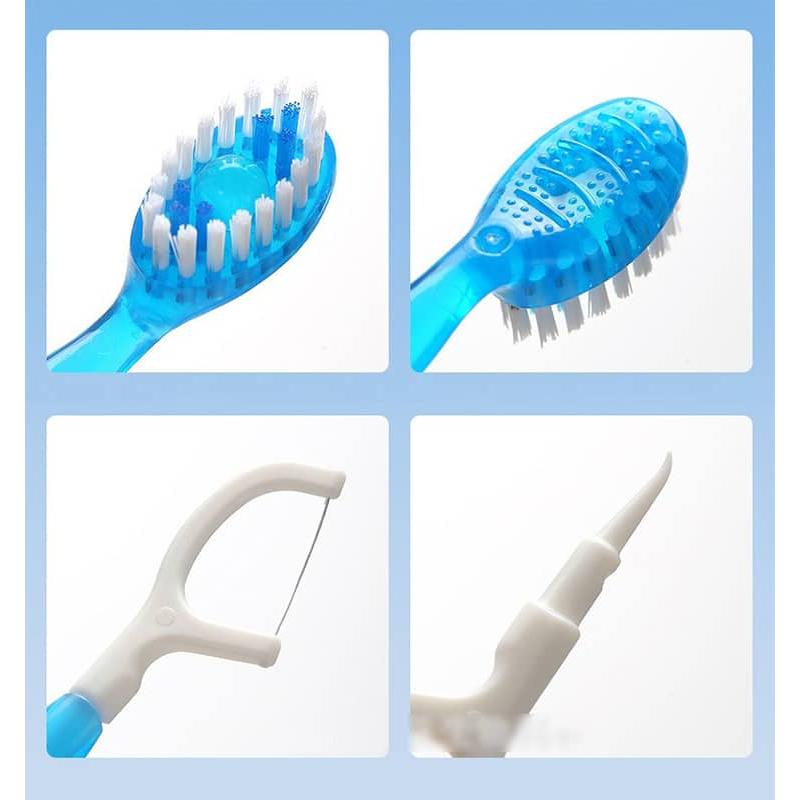 5-in-1ミニ使い捨て歯ブラシ 防災用 使い捨て歯ブラシ 出張 仕事用