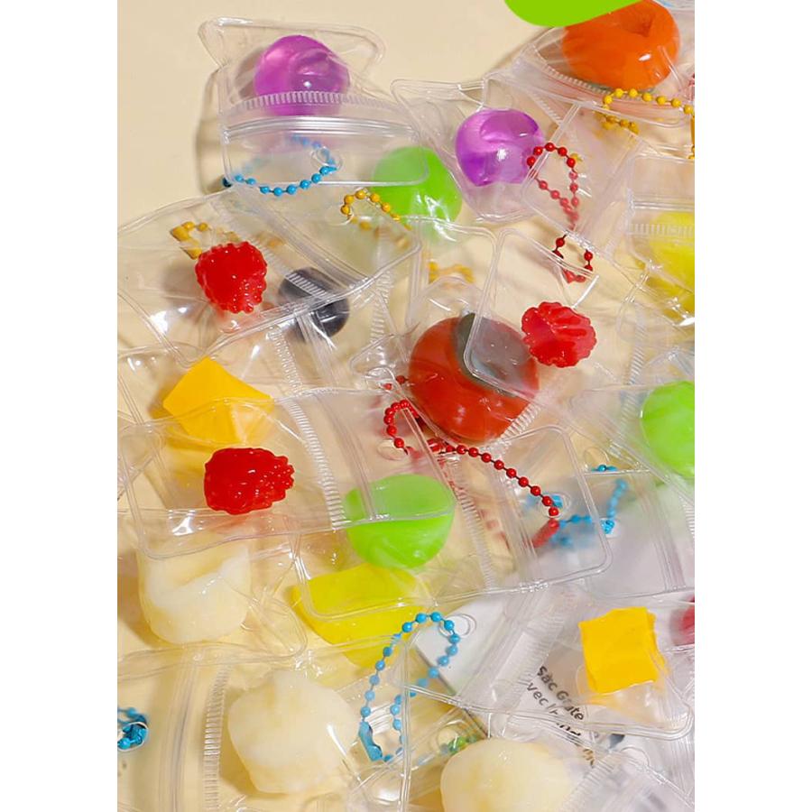 ミニスクイーズ キーホルダー フルーツ スクイーズセット ぷにぷに